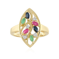 Socoto Emerald Silver Ring