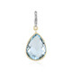 9K Sky Blue Topaz Gold Pendant