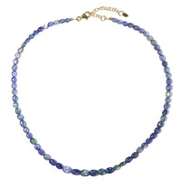 Unheated Tanzanite Silver Necklace