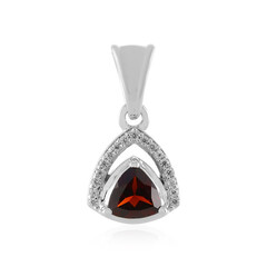 Mozambique Garnet Silver Pendant