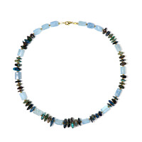 Golden Hematite Silver Necklace