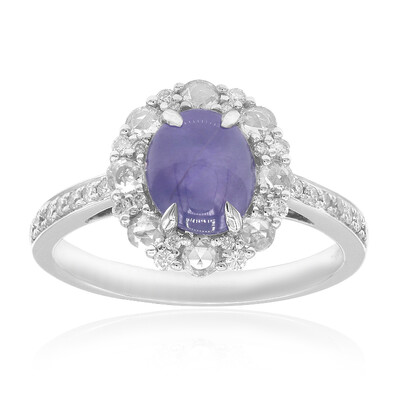 18K Cat's Eye Purple Sapphire Gold Ring (CIRARI)