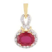 Madagascar Ruby Silver Pendant