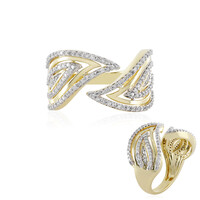 9K SI2 (H) Diamond Gold Ring (de Melo)
