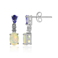 Welo Opal Silver Earrings