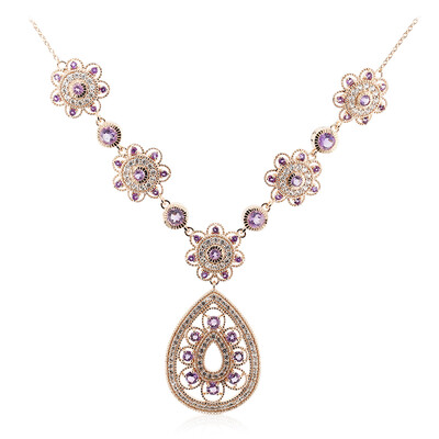 Amethyst Silver Necklace