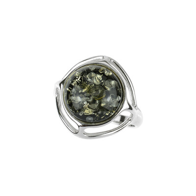 Baltic Amber Silver Ring (dagen)