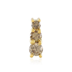I3 Champagne Diamond Silver Pendant