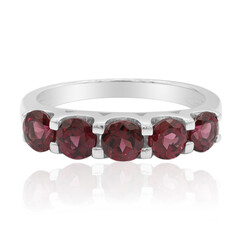 Rhodolite Silver Ring