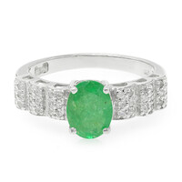 Bahia Emerald Silver Ring