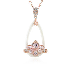 White Onyx Silver Necklace (Gems en Vogue)