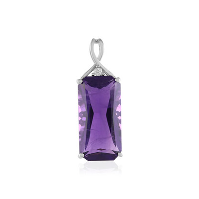 Siberian Amethyst Silver Pendant