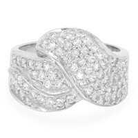 White Topaz Silver Ring
