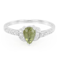 Cuprian Tourmaline Silver Ring