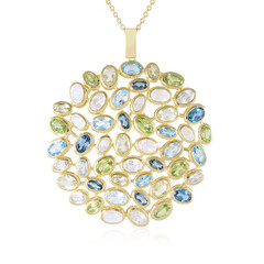 Blue Moonstone Silver Necklace (KM by Juwelo)