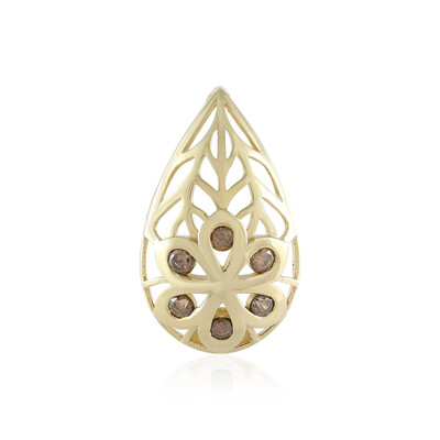 9K I2 Champagne Diamond Gold Pendant (Ornaments by de Melo)