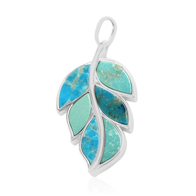 Kingman Turquoise Silver Pendant (Anne Bever)
