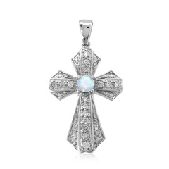Welo Opal Silver Pendant