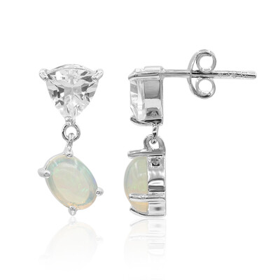 Welo Opal Silver Earrings