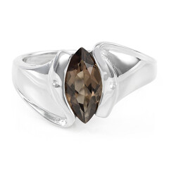 Smoky Quartz Silver Ring