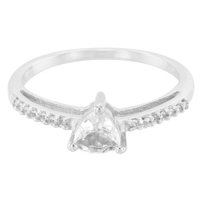 Goshenite Silver Ring