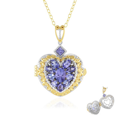 Tanzanite Silver Necklace (Gems en Vogue)
