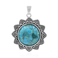 Kingman Blue Mojave Turquoise Silver Pendant (Art of Nature)