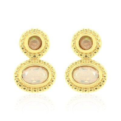 Welo Opal Silver Earrings