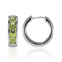 Peridot Silver Earrings