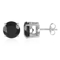 Black Onyx Silver Earrings