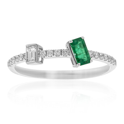 18K AAA Zambian Emerald Gold Ring (CIRARI)