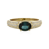 14K Brazilian Indicolite Gold Ring (de Melo)