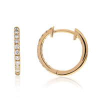 9K Flawless (F) Diamond Gold Earrings (LUCENT DIAMONDS)
