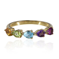 Rhodolite Silver Ring