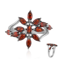 Mozambique Garnet Silver Ring