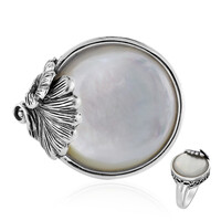 Mother of Pearl Silver Ring (Art of Nature)