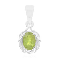 Namibian Demantoid Silver Pendant