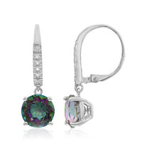 Mystic Quartz Silver Earrings
