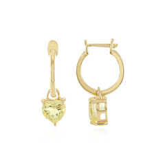 Lemon Quartz Silver Earrings