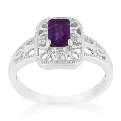 Amethyst Silver Ring