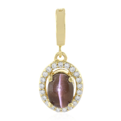 Cat´s Eye Sillimanite Silver Pendant