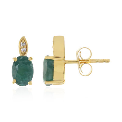 Grandidierite Silver Earrings