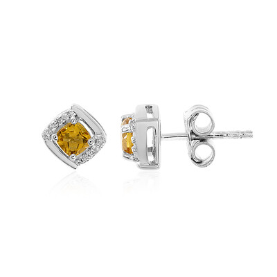 Citrine Silver Earrings