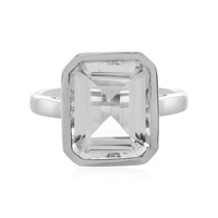 White Topaz Silver Ring