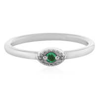 Colombian Emerald Silver Ring