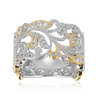 I3 (I) Diamond Silver Ring