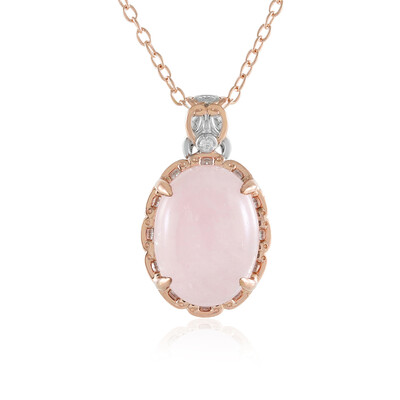 Brazilian Morganite Silver Necklace (Gems en Vogue)