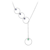 Sao Francisco Emerald Silver Necklace