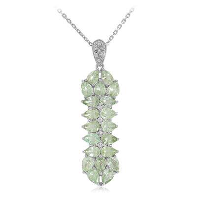 Paraiba Tourmaline Silver Necklace