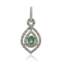 18K Grandidierite Gold Pendant (AMAYANI)
